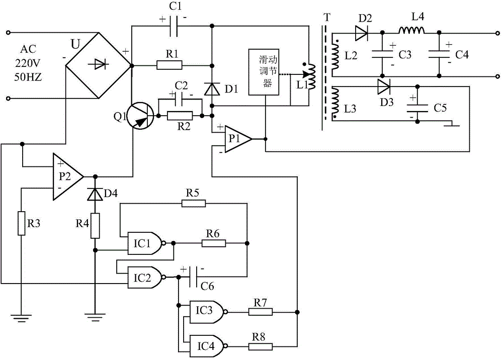 Driving power source for power system fault detecting device