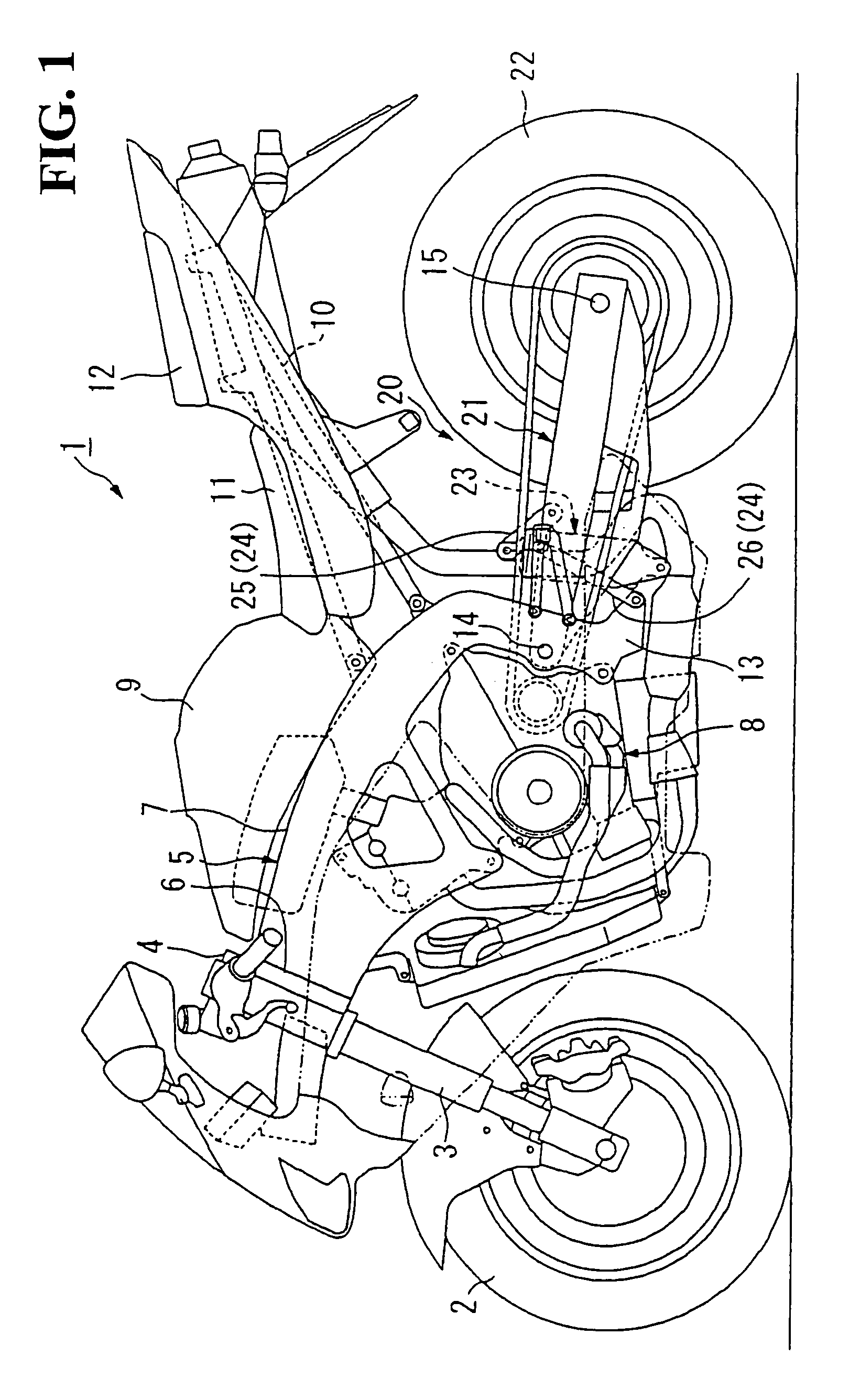 Swingarm suspension system for vehicle