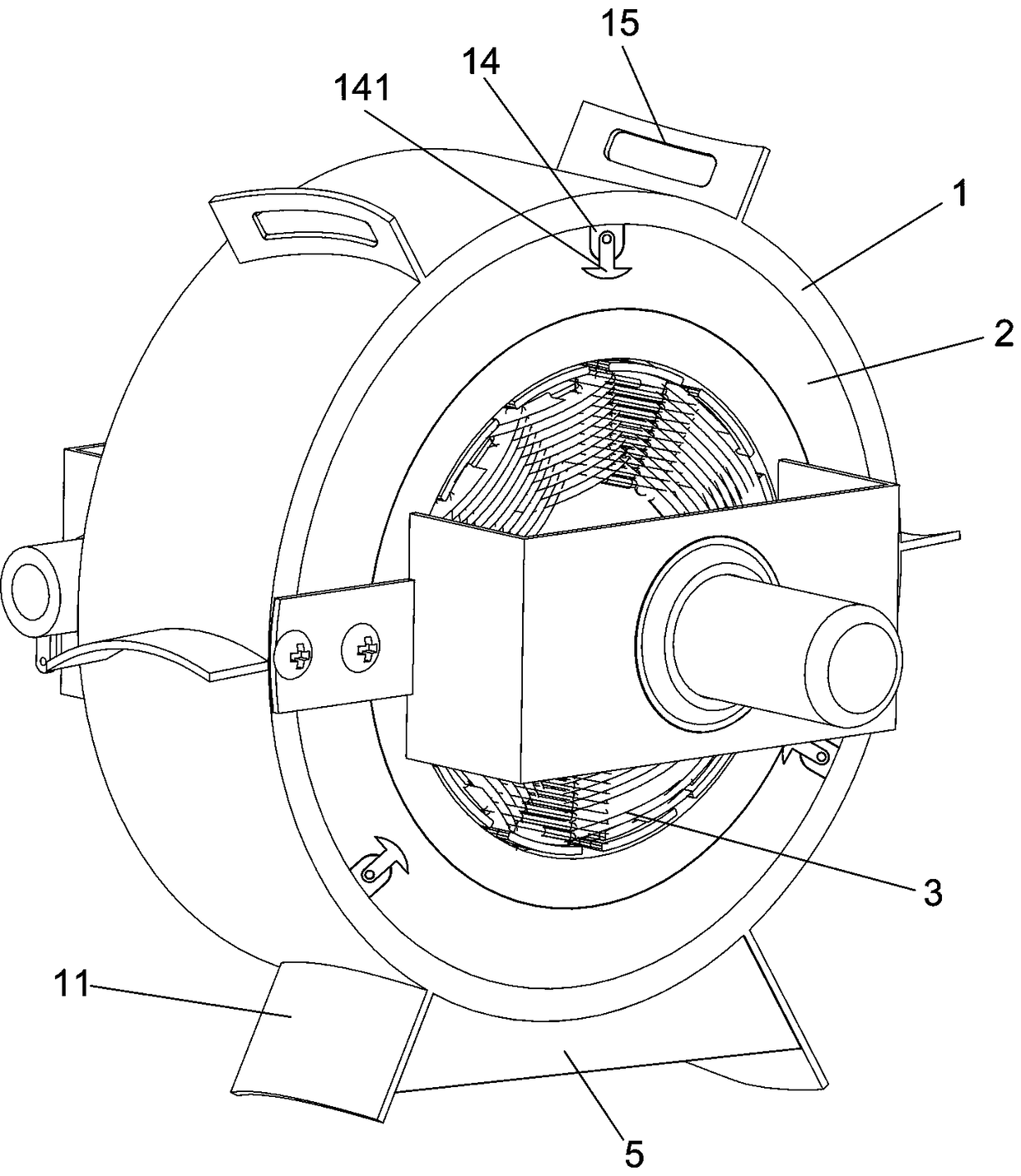 Brush direct-current motor