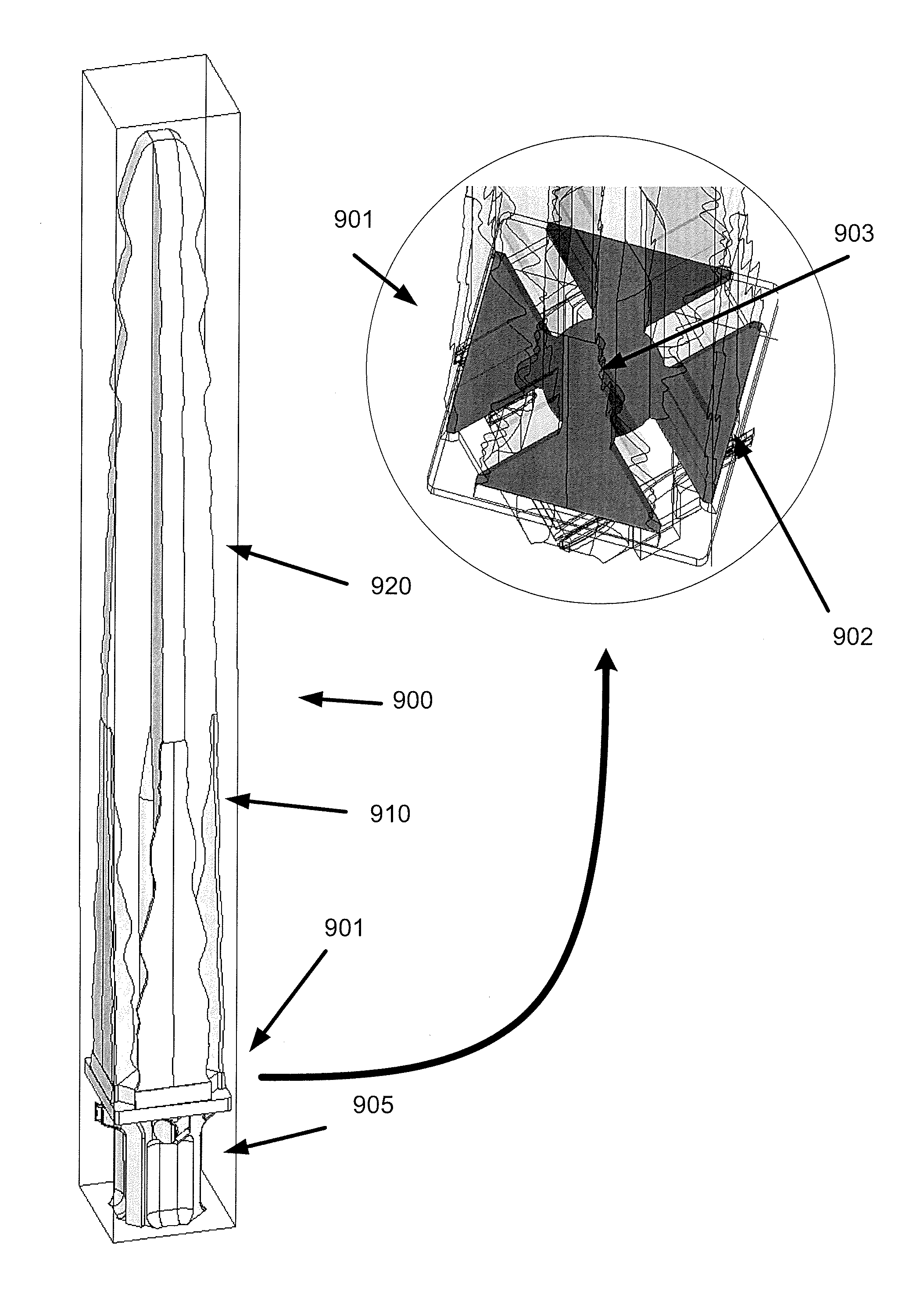 End-loaded topology for D-plane polarization improvement