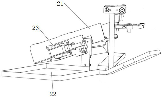 Tray arranging mechanism used after rubber tube sleeving of capacitor