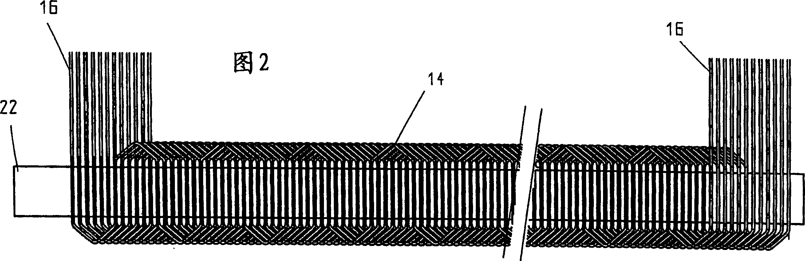 Method and device for forming wave windings for rotor and stator cores of electric machines