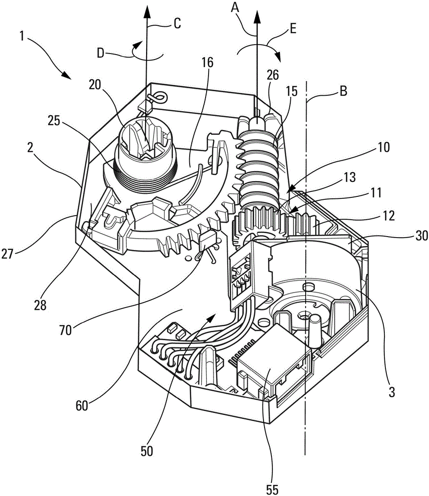 Actuator for rendering at least one optical element movable