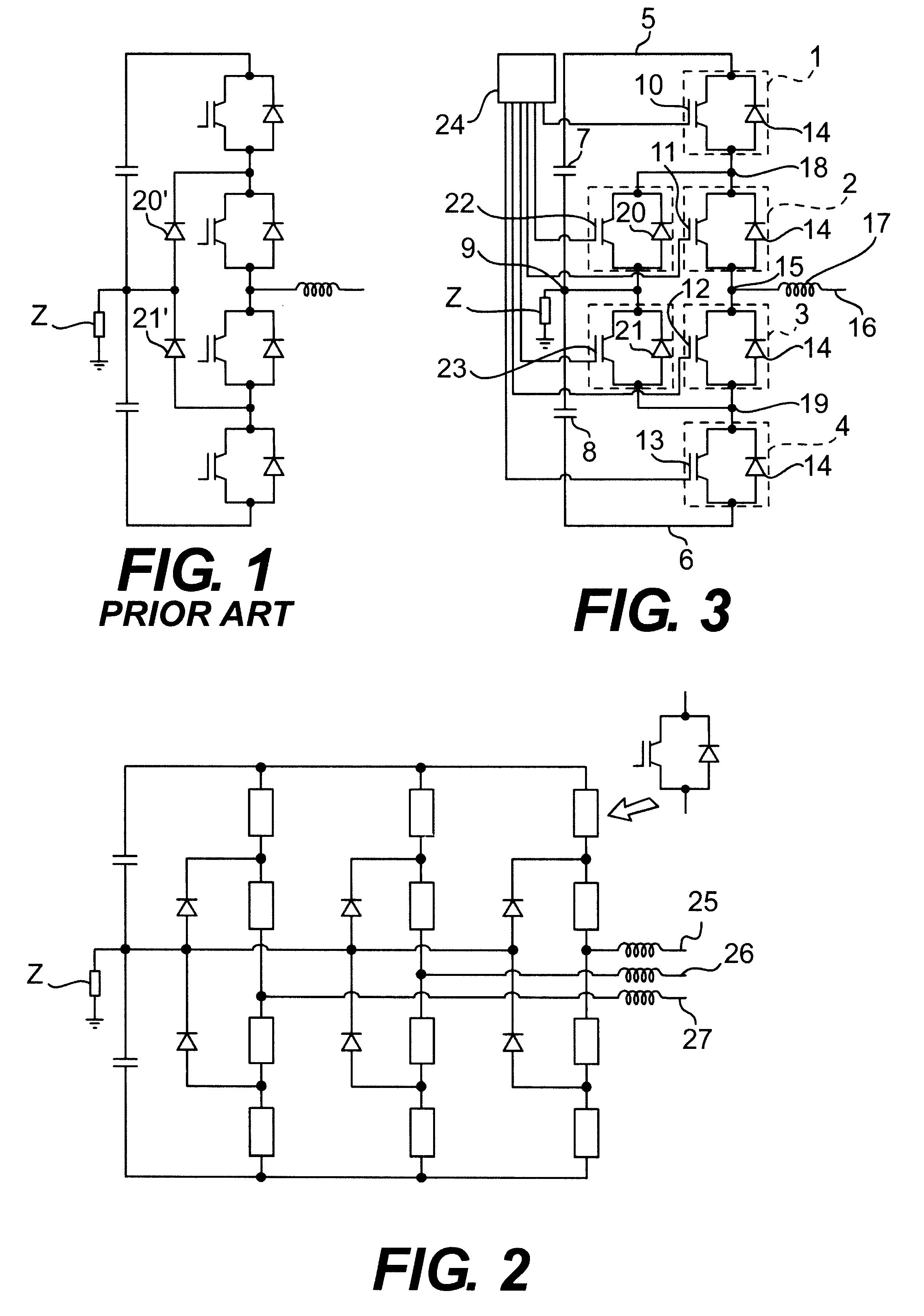 HVDC device for converting between alternating voltages and direct current voltages