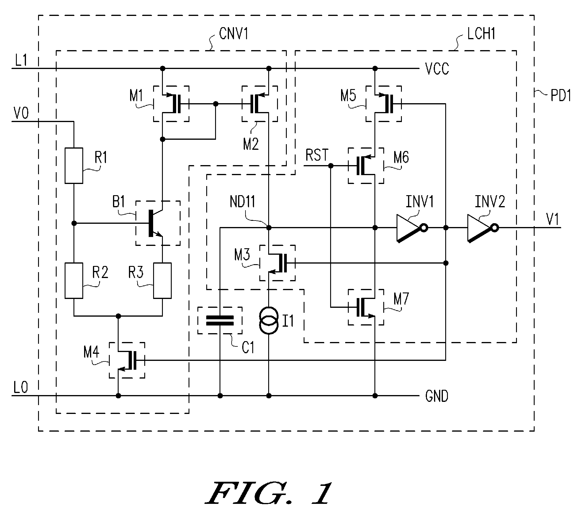 Power on detection circuit