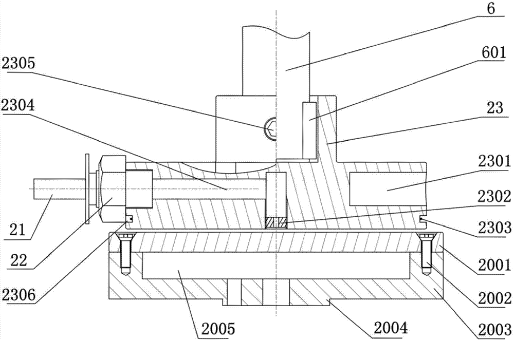 Contacting and rubbing device of nano-particle air film static-pressure thrust bearing