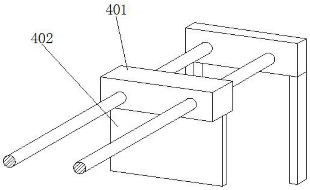 Packing box forming, pushing and distributing device