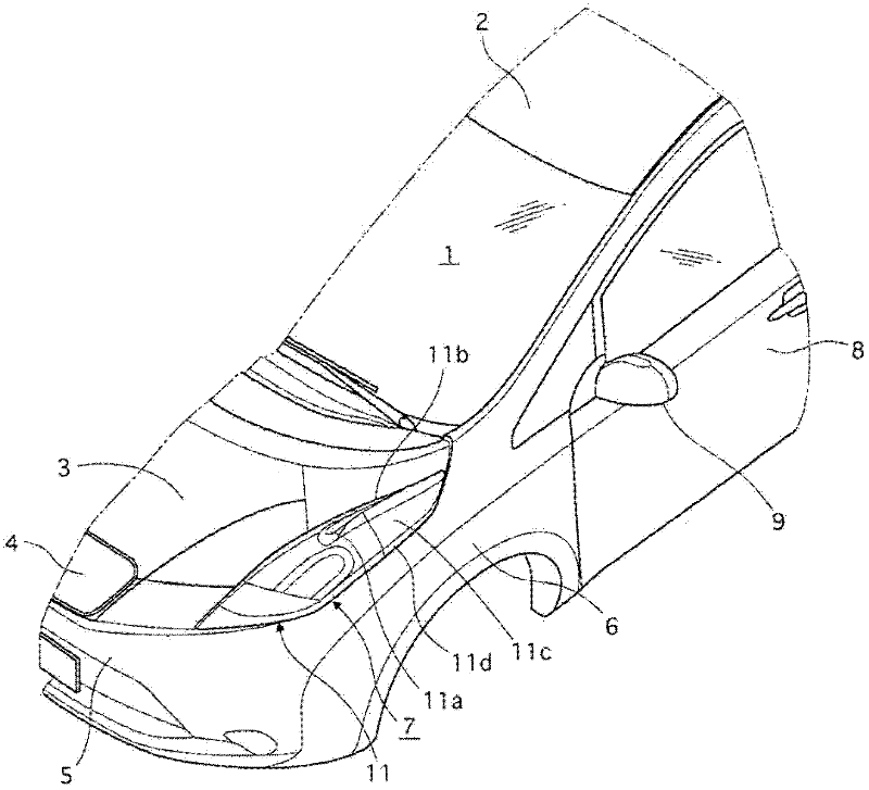 Vehicle boundary layer air flow control structure