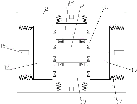 A three-way shock-absorbing mass-tuned damper