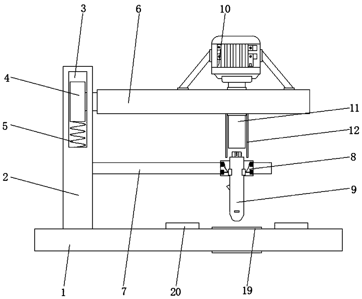 Integrated circuit board hole edge chamfering device