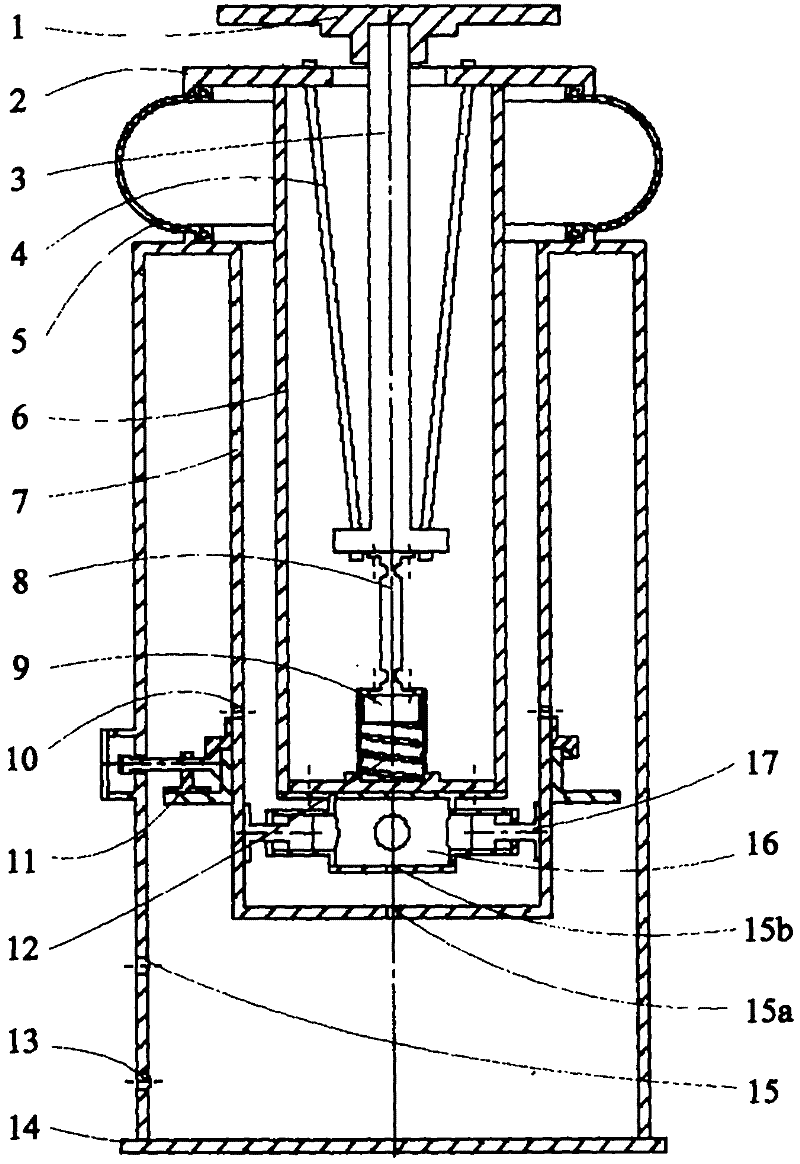 Air spring vibration isolator based on gas-solid damping and coupling action adjusted by air cylinder