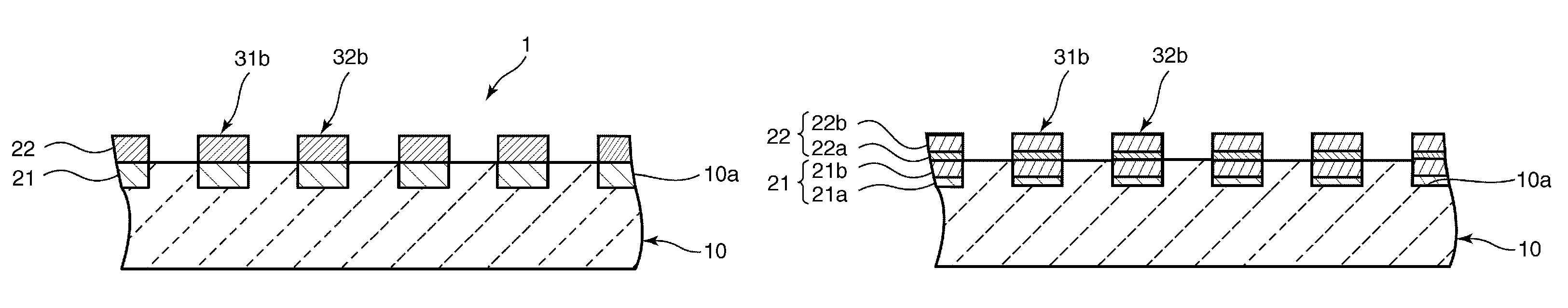 Surface acoustic wave device including electrode fingers partially disposed in grooves in a piezoelectric substrate