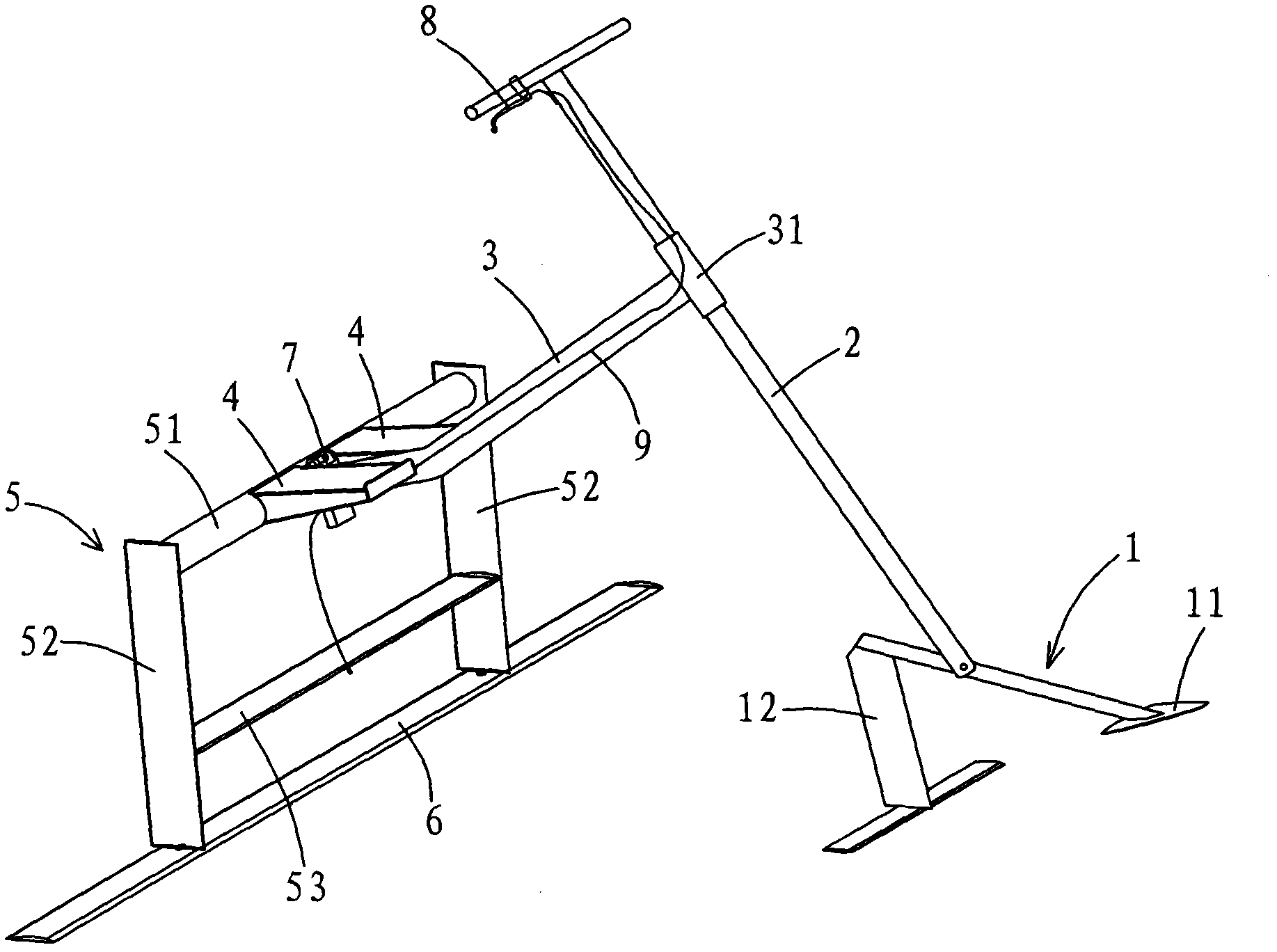 Self-propelled type hydrofoil device