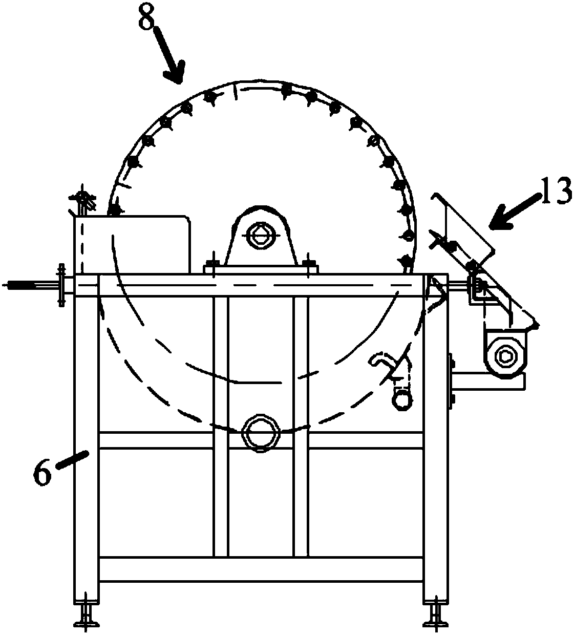 Vacuum drum filtering system