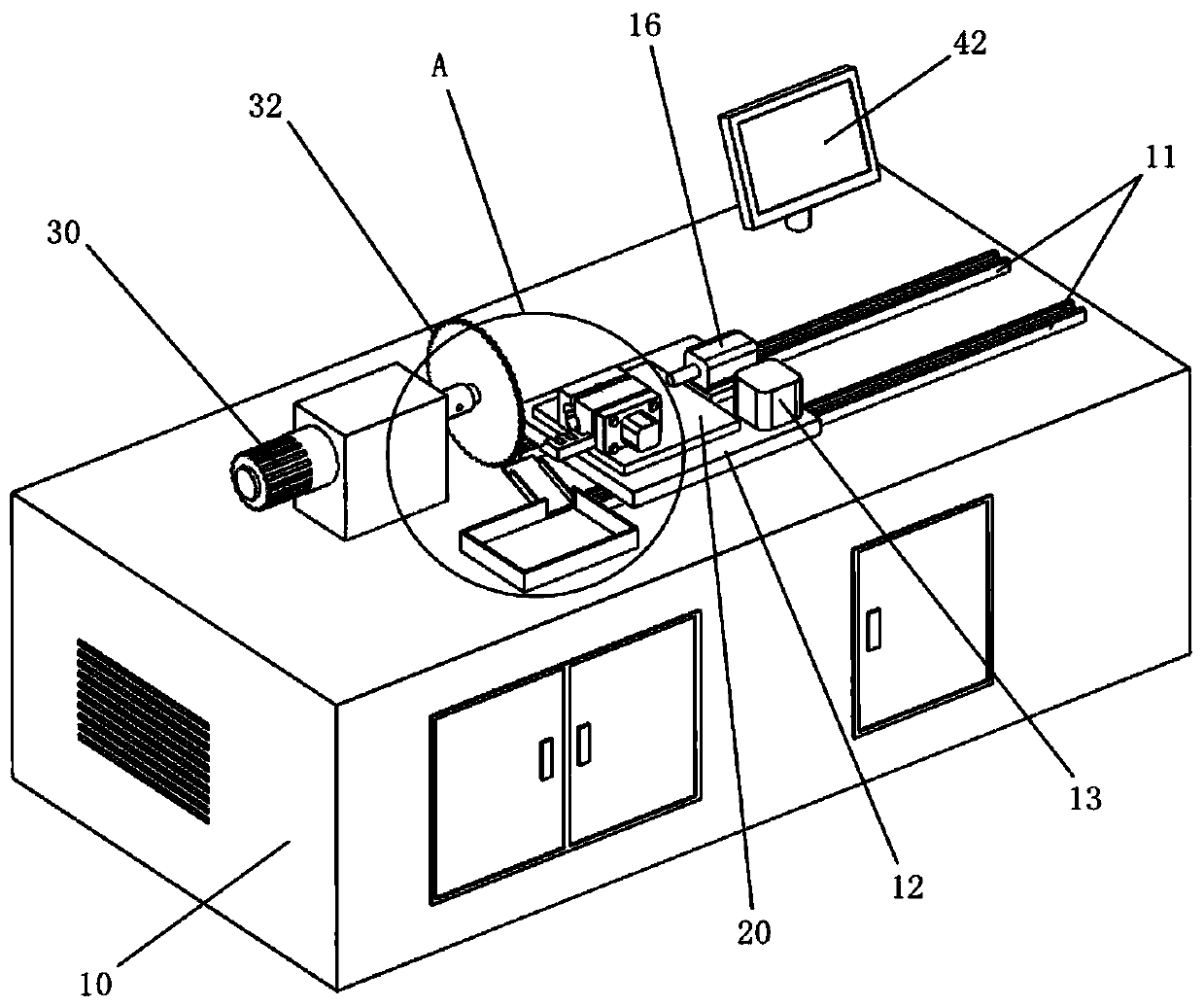 A workpiece precision cutting device