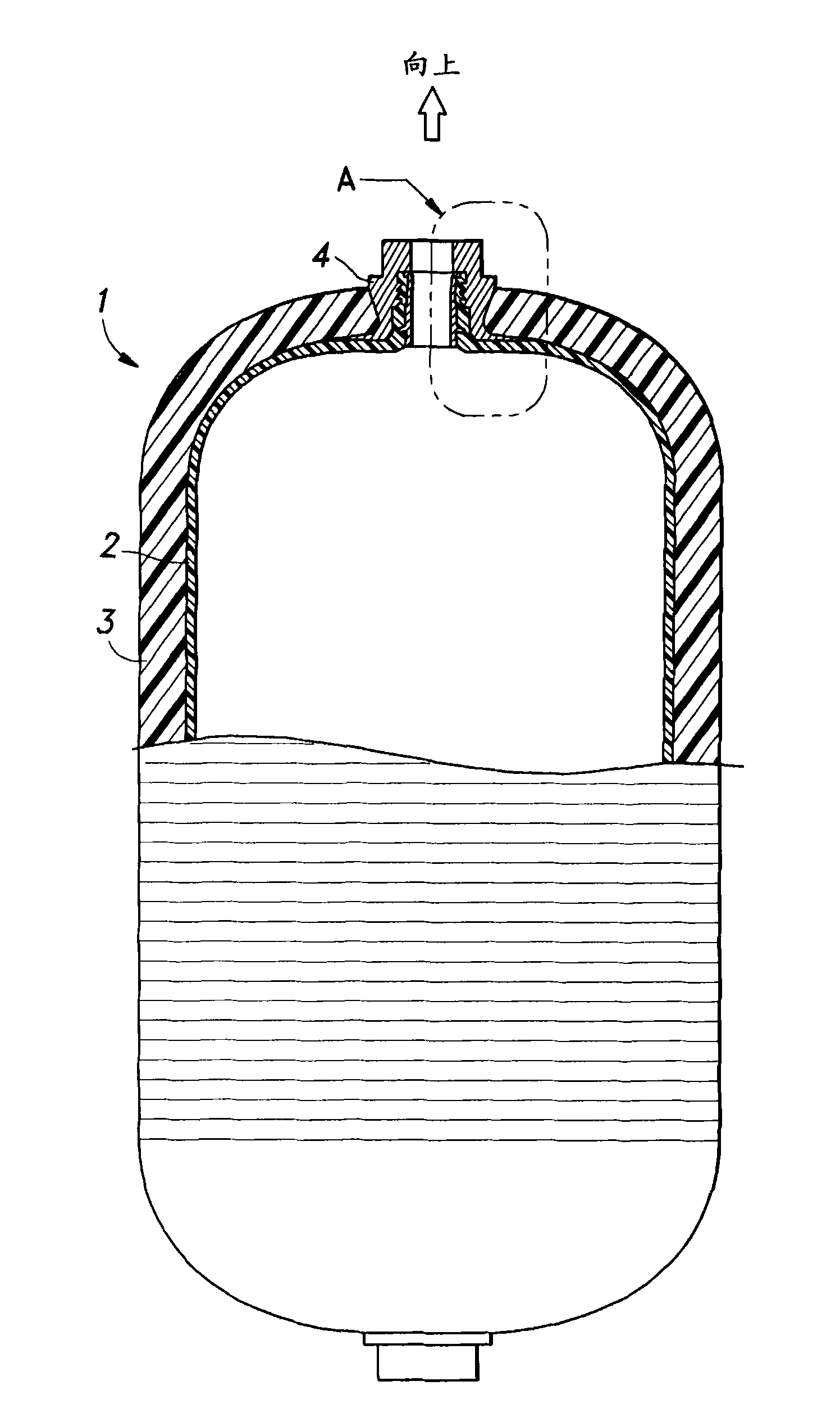 Pressure vessel having improved sealing arrangement