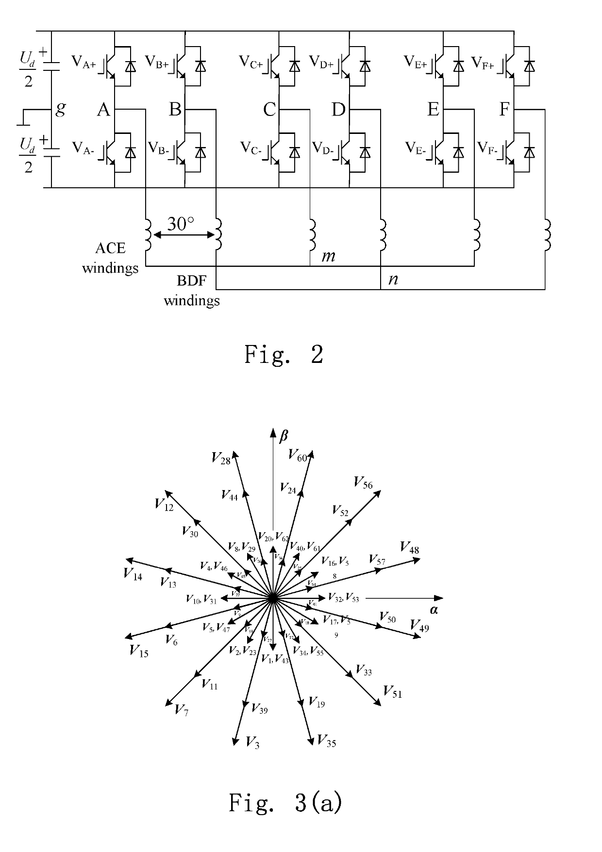 Space vector pulse width modulation method for suppressing common-mode voltage of multiphase motor