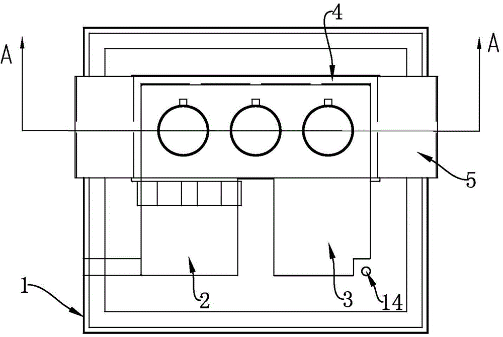 Upper part immersed heating and melting heat-preserving furnace