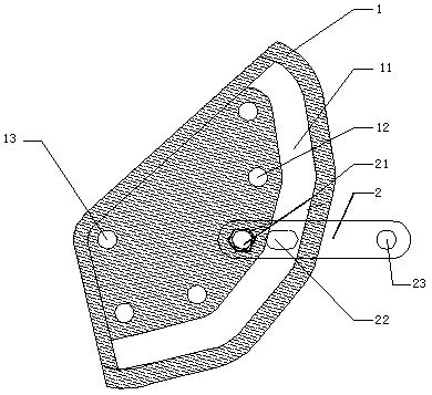 Adjustment plate with self-contained backup protection device