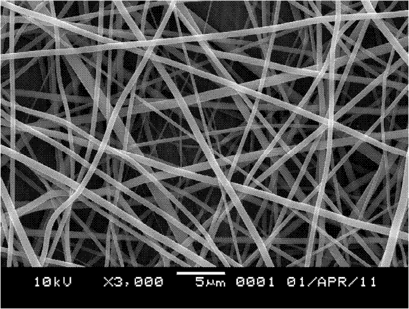 Preparation method and device of a nanofiber composite light-transmitting material