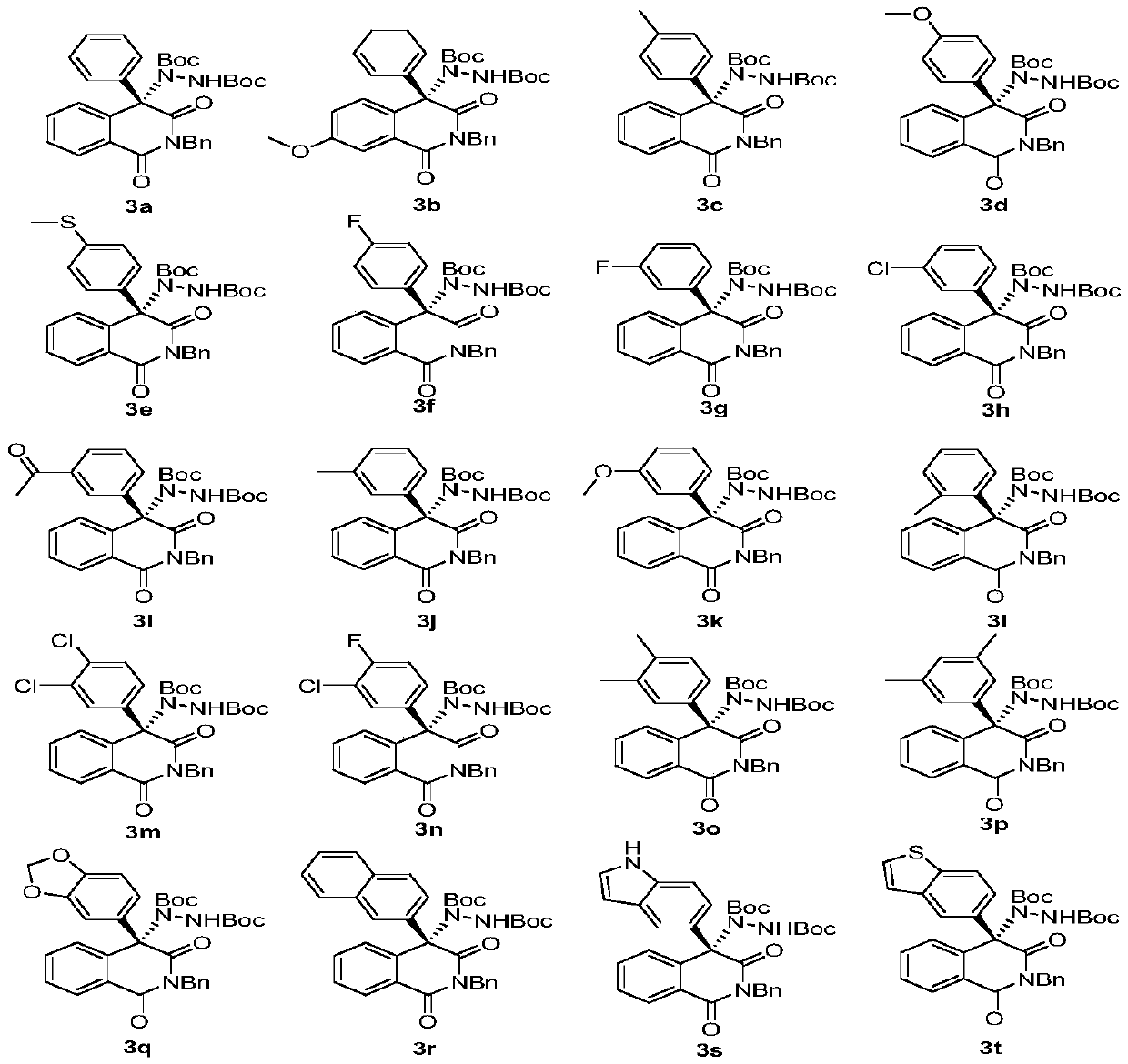 1,3-[2H, 4H]-isoquinoline diketone derivative and preparation method and application thereof