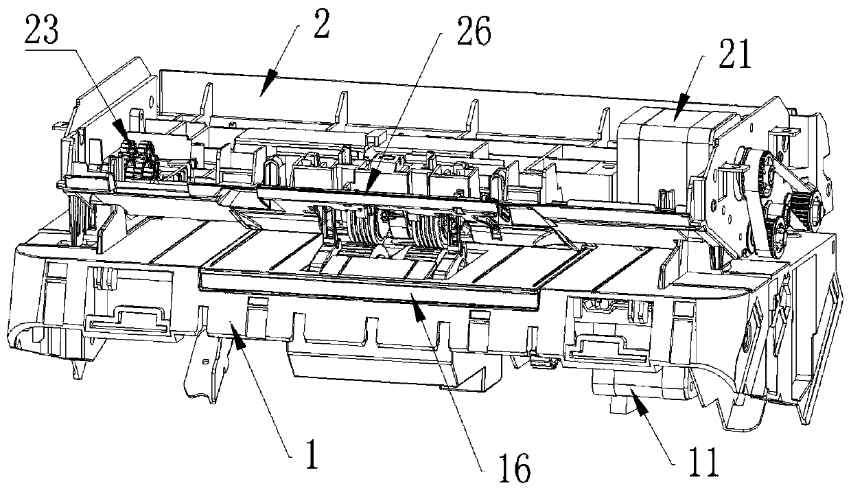Paper feeding and paper feeding structure of a scanner