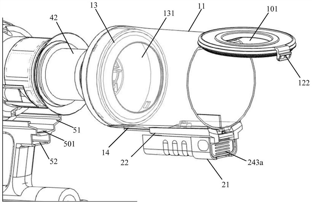 Dust collection cup and dust collection equipment