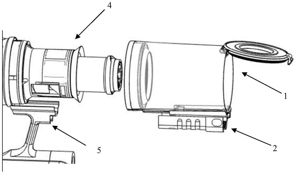 Dust collection cup and dust collection equipment