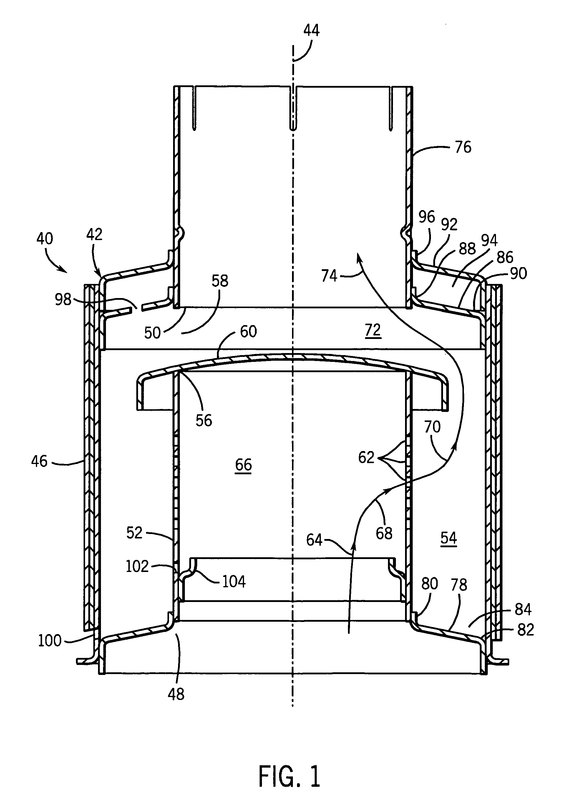 Compact combination exhaust muffler and aftertreatment element and water trap assembly