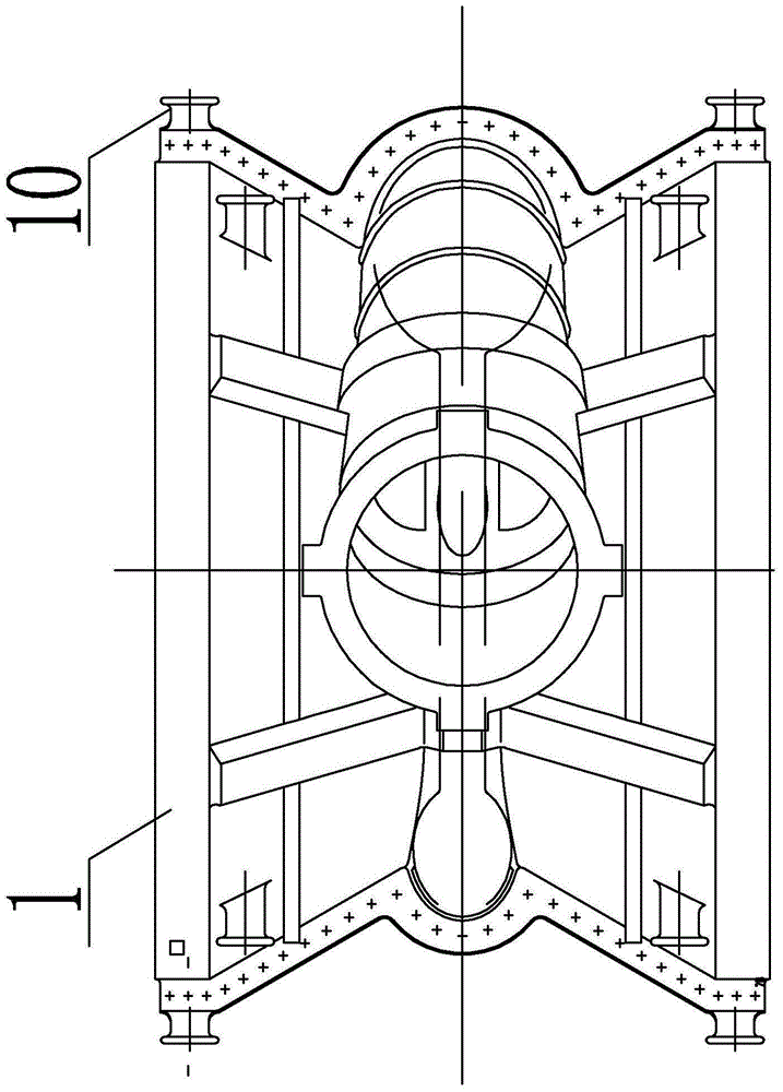 Low-pressure steam turboset with 360-degree volute casing admission low-pressure inner cylinder