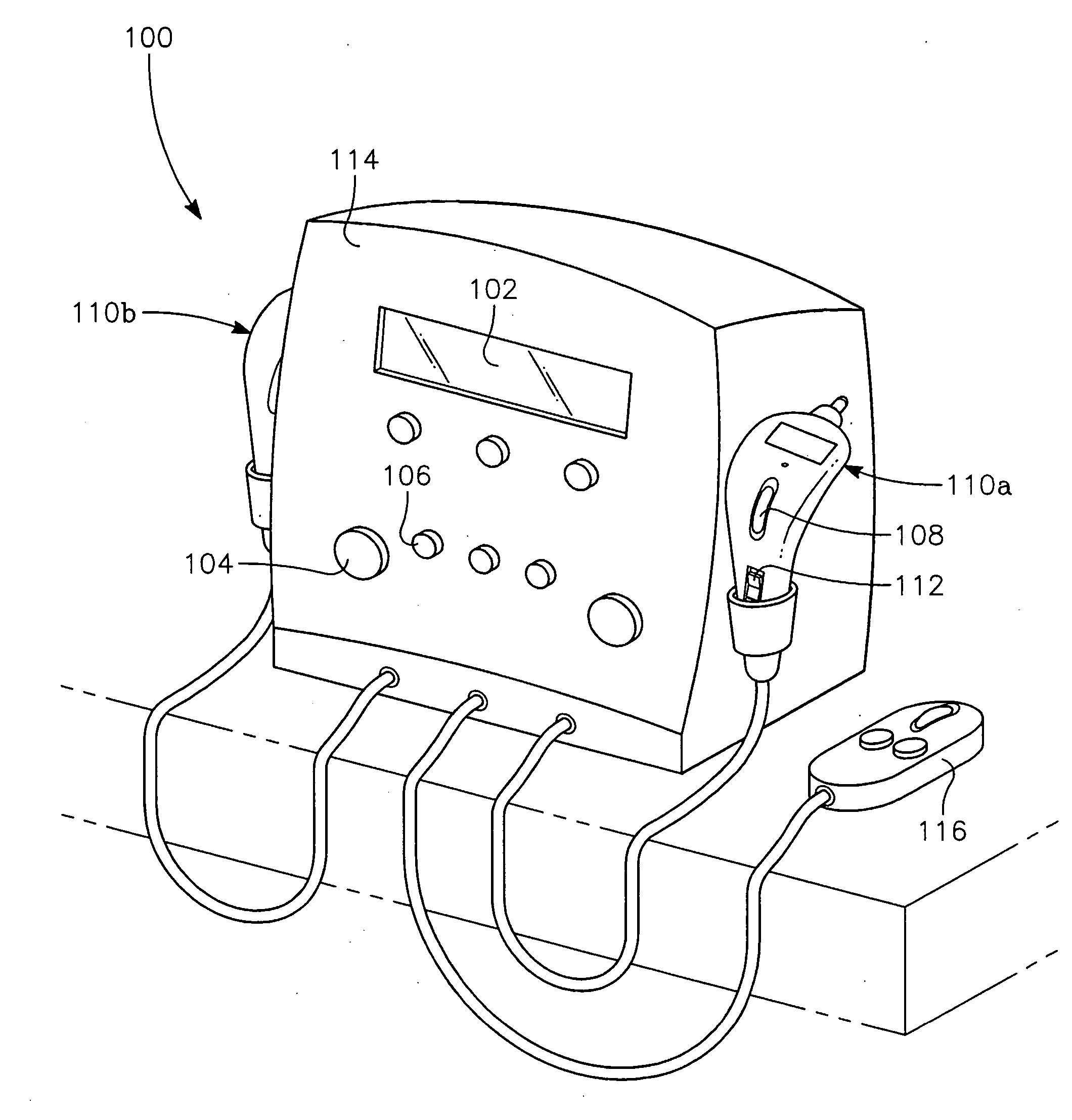 Device and method for the treatment of pain with electrical energy
