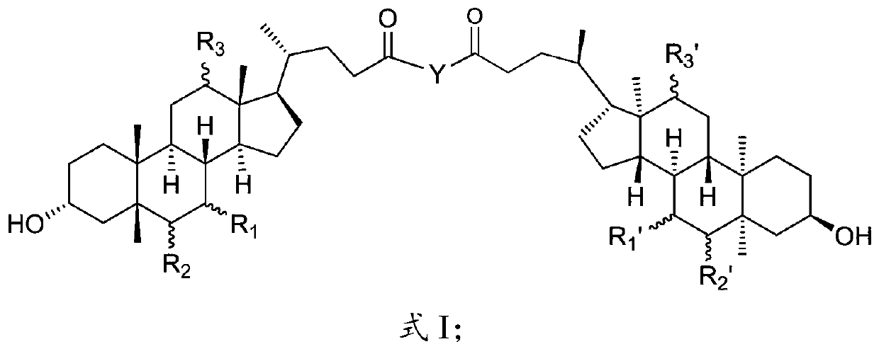 Cholic acid derivative as well as preparation method and application thereof