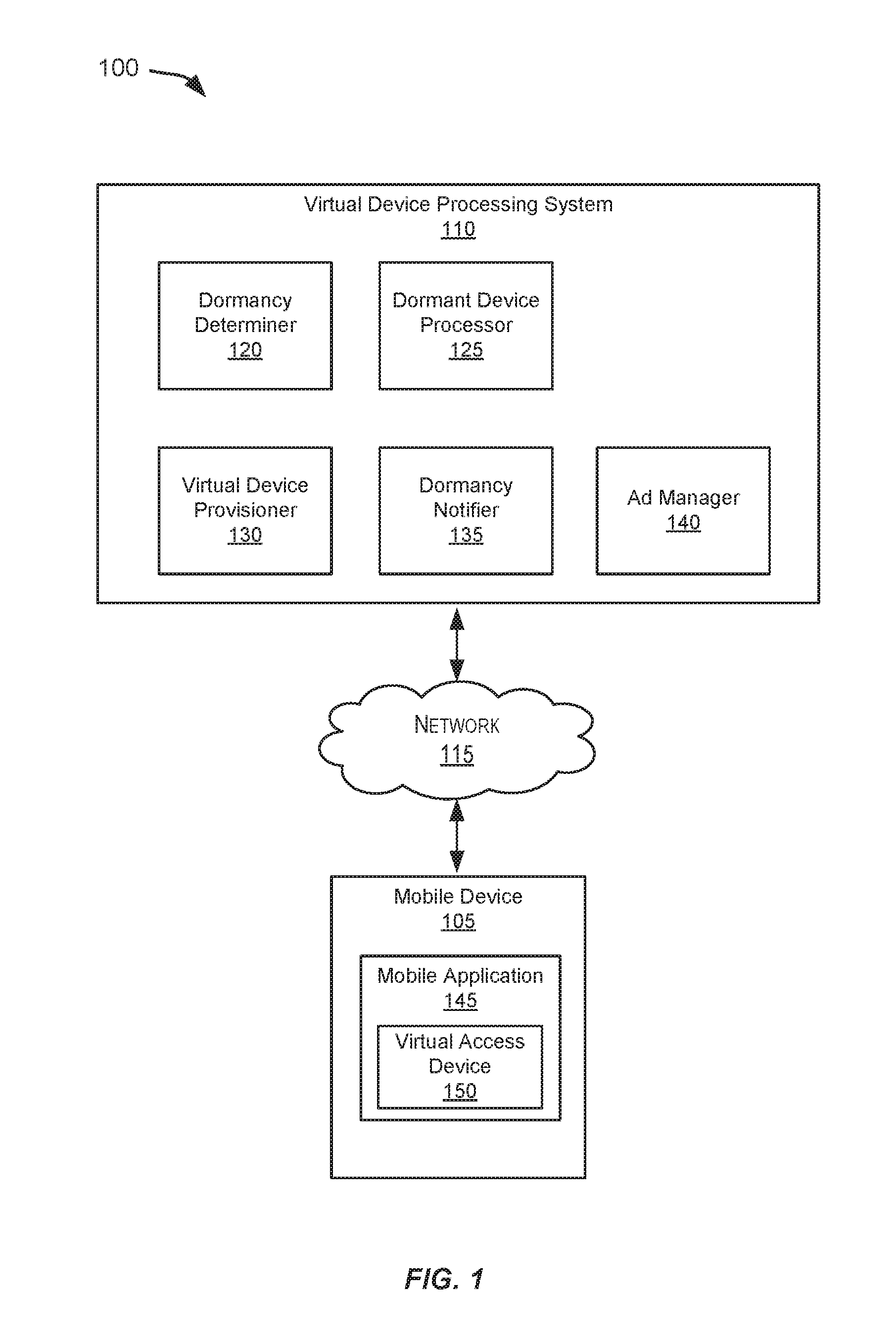 Systems and methods for processing dormant virtual access devices