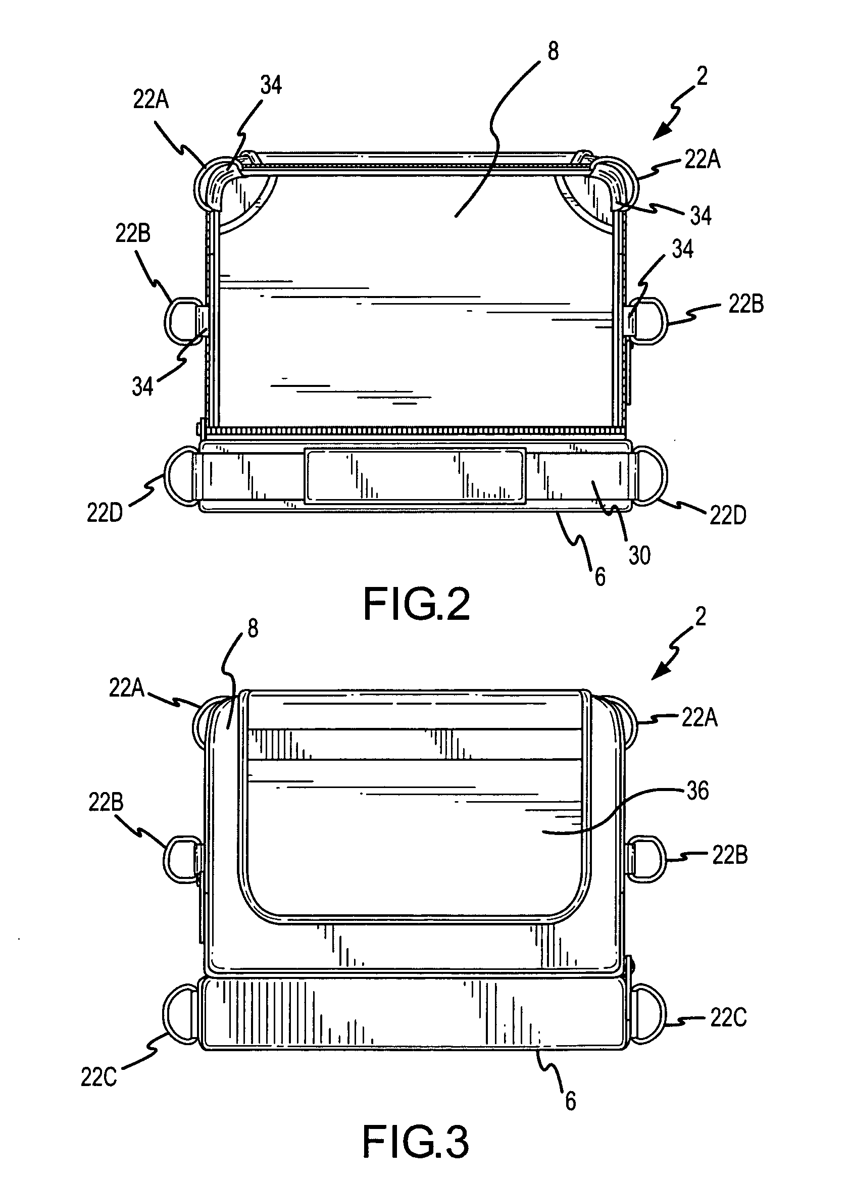 Entertainment device storage case adapted for interconnection to a vehicle seat