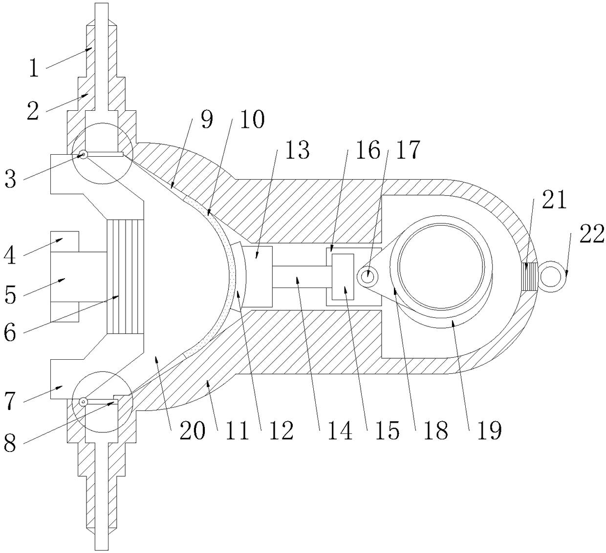 Metering regulating device for processing of refined oil products