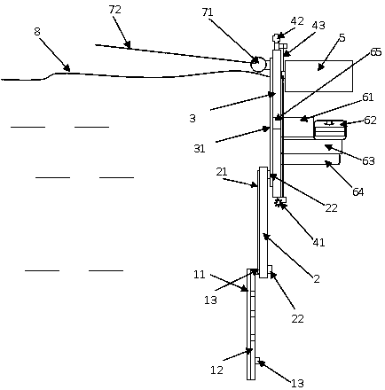 A water conservancy water retaining gate power generation device