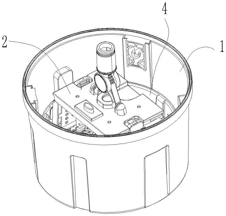 Cleaning and dewatering mechanism oflifting type flat mop cleaning tool provided with bucket