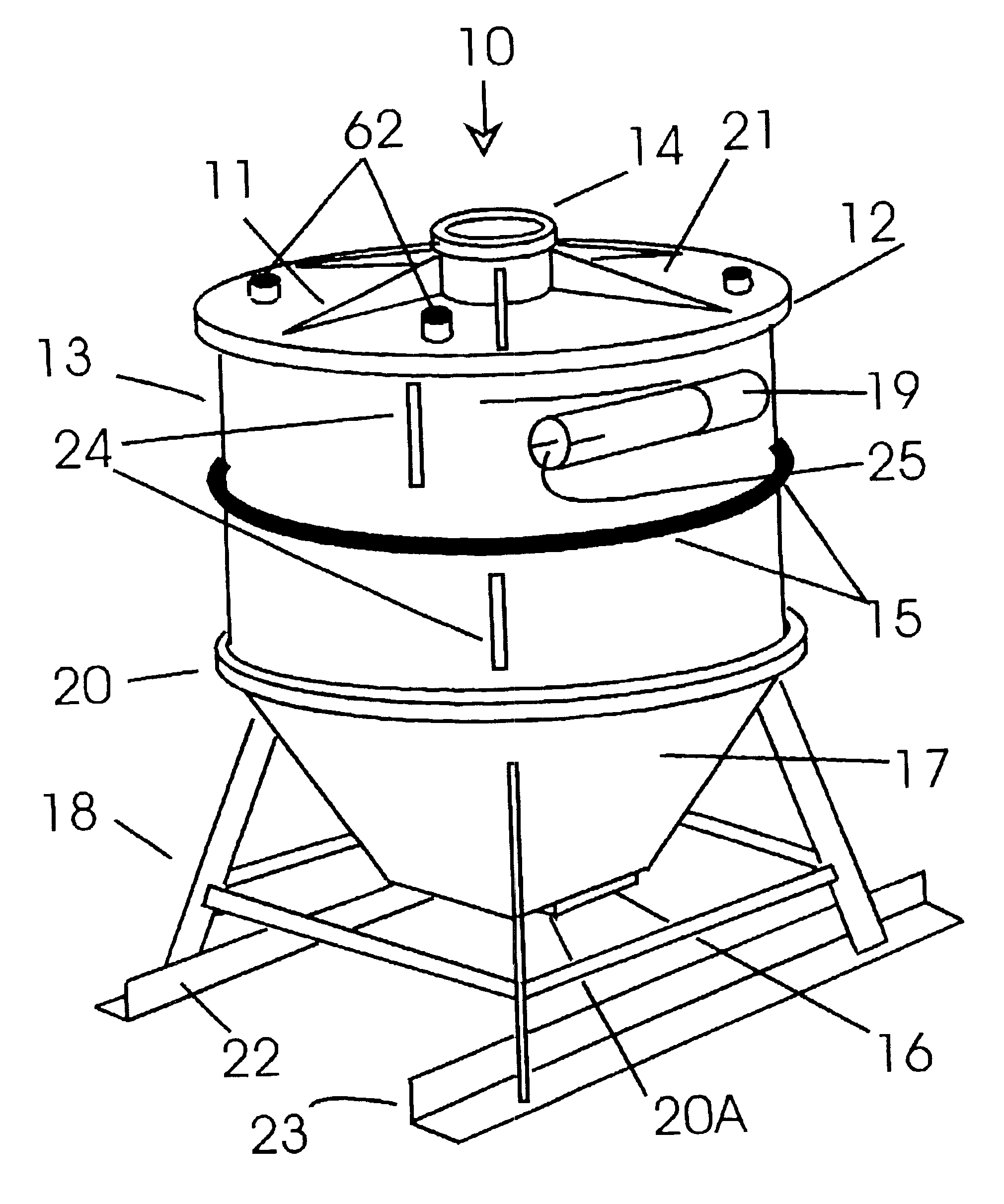 Vacuum cyclone for off-loading shrimp and other small seafood
