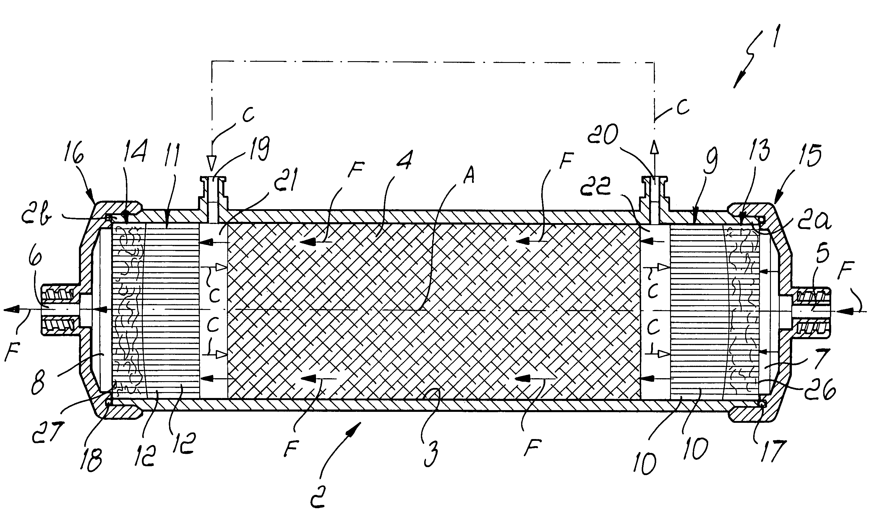 Bioreactor, particularly for bioartificial organs