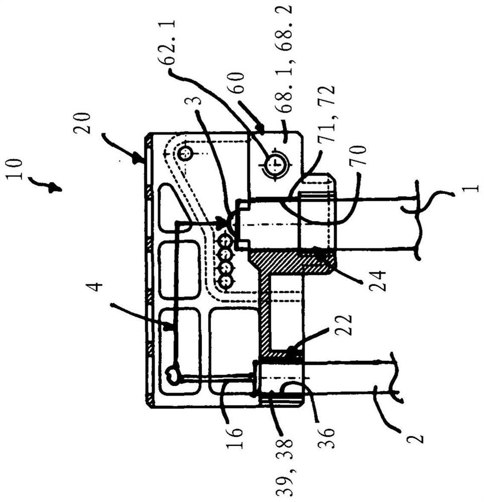 Device for triggering the gas spring