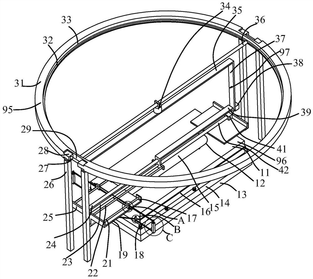 A plug-in hybrid vehicle disassembly equipment