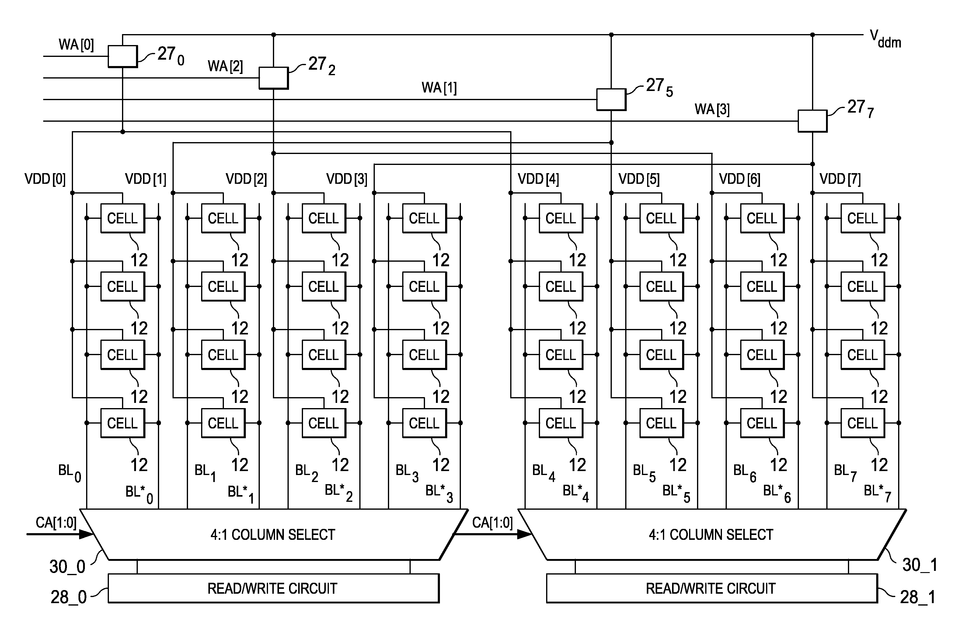 Combined Write Assist and Retain-Till-Accessed Memory Array Bias