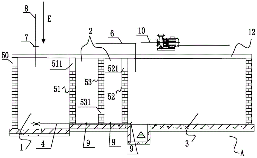 Construction site water recovery and recycling system comprehensive purification tank and manufacturing method thereof