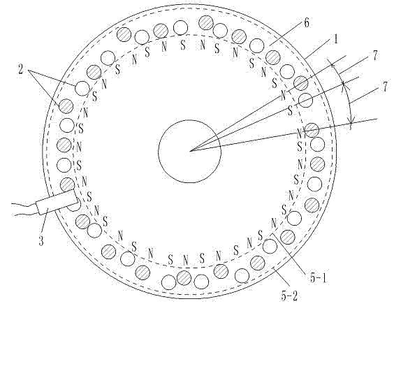 Moped provided with sensor with unevenly distributed positions of magnetic blocks on flywheel
