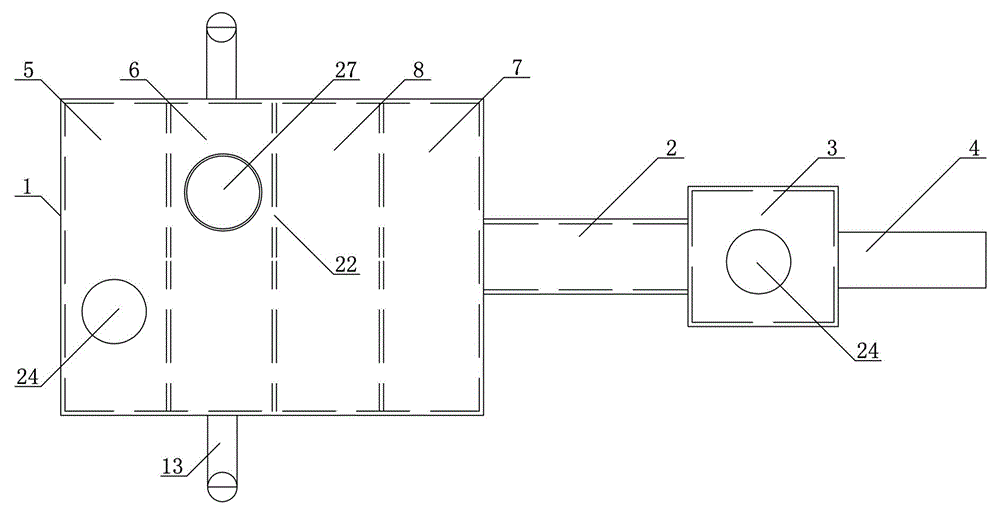 A centralized treatment method and device for kitchen waste and drainage