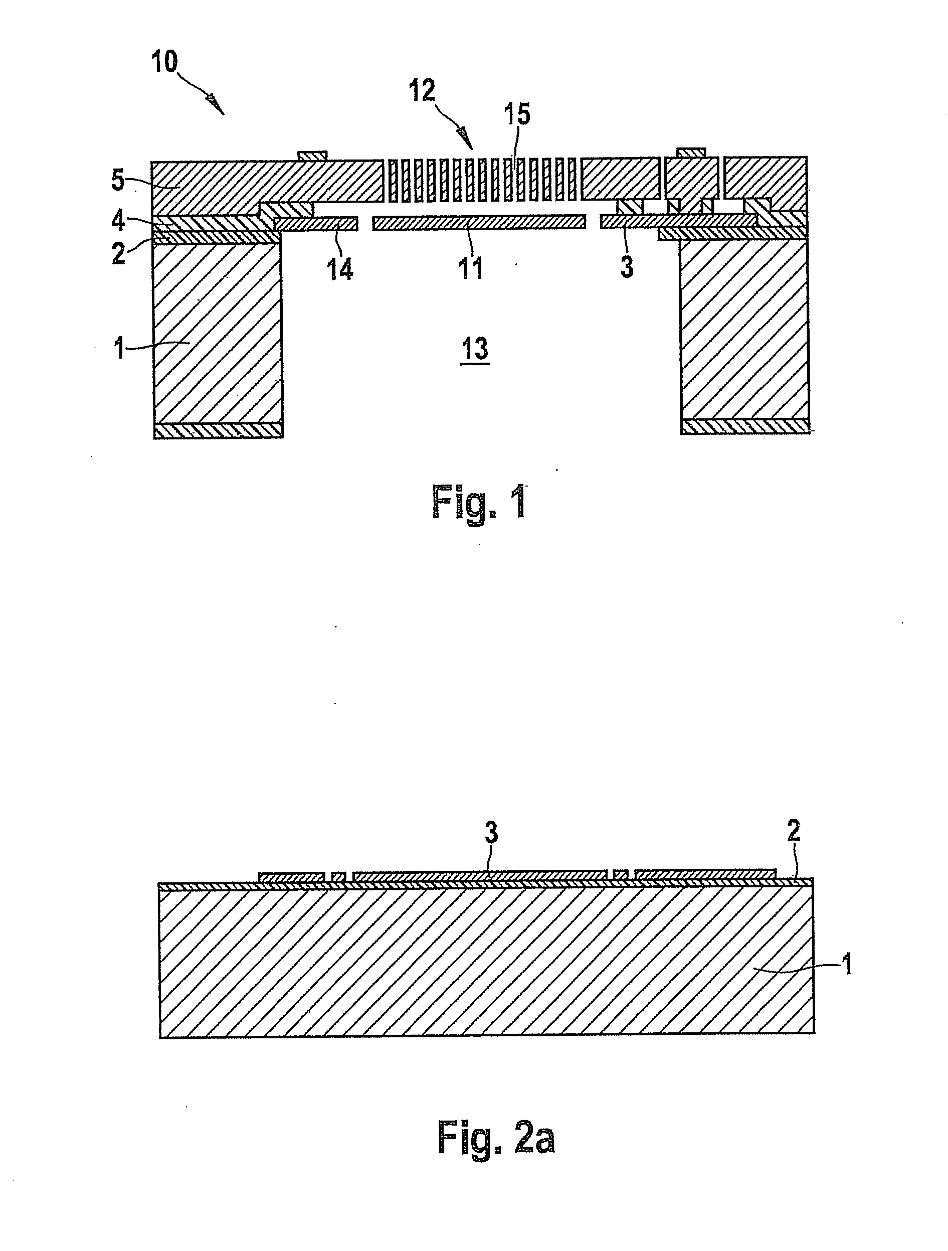 Component having a micromechanical microphone structure, and method for its production