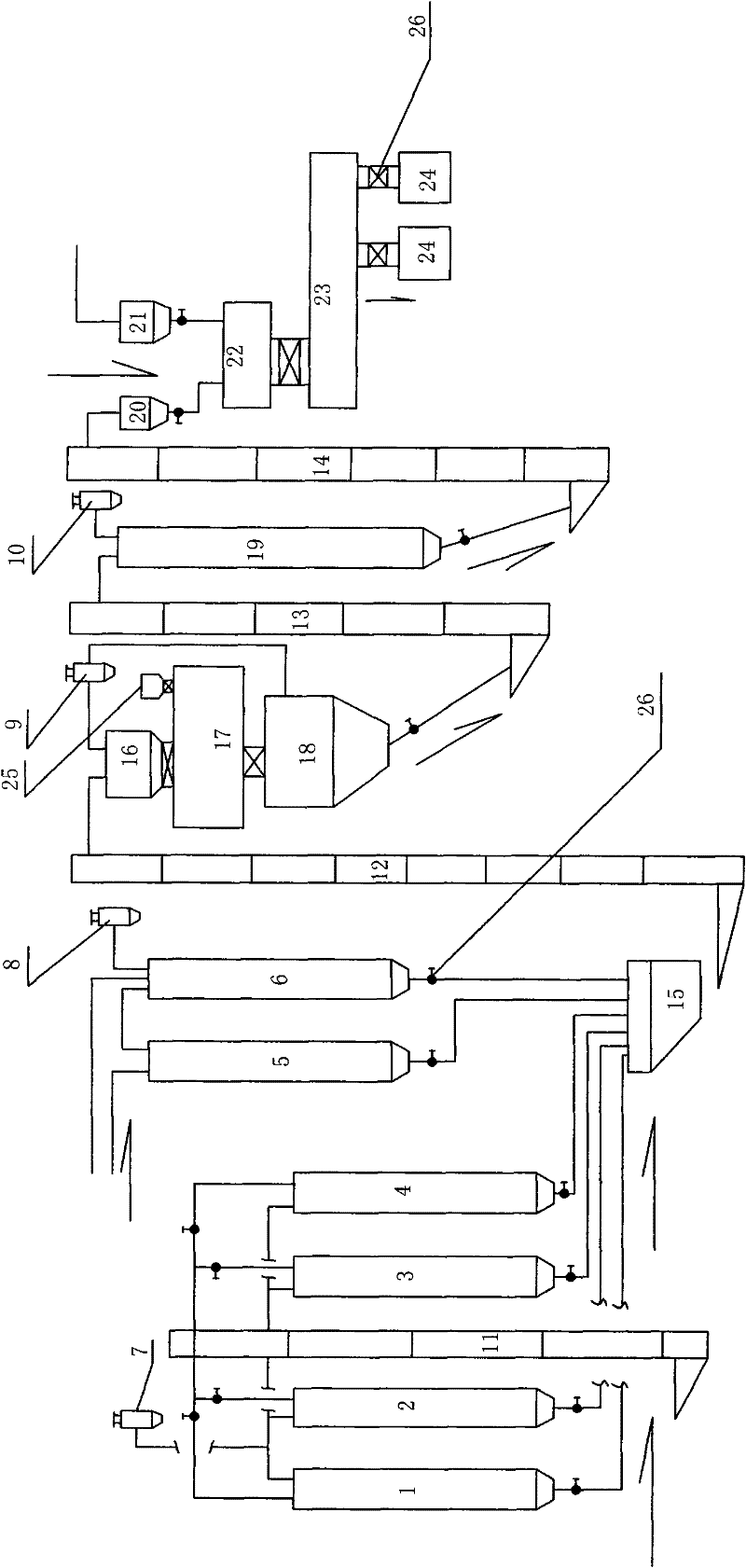 Continuous production process and production device of inorganic light aggregate thermal insulation mortar