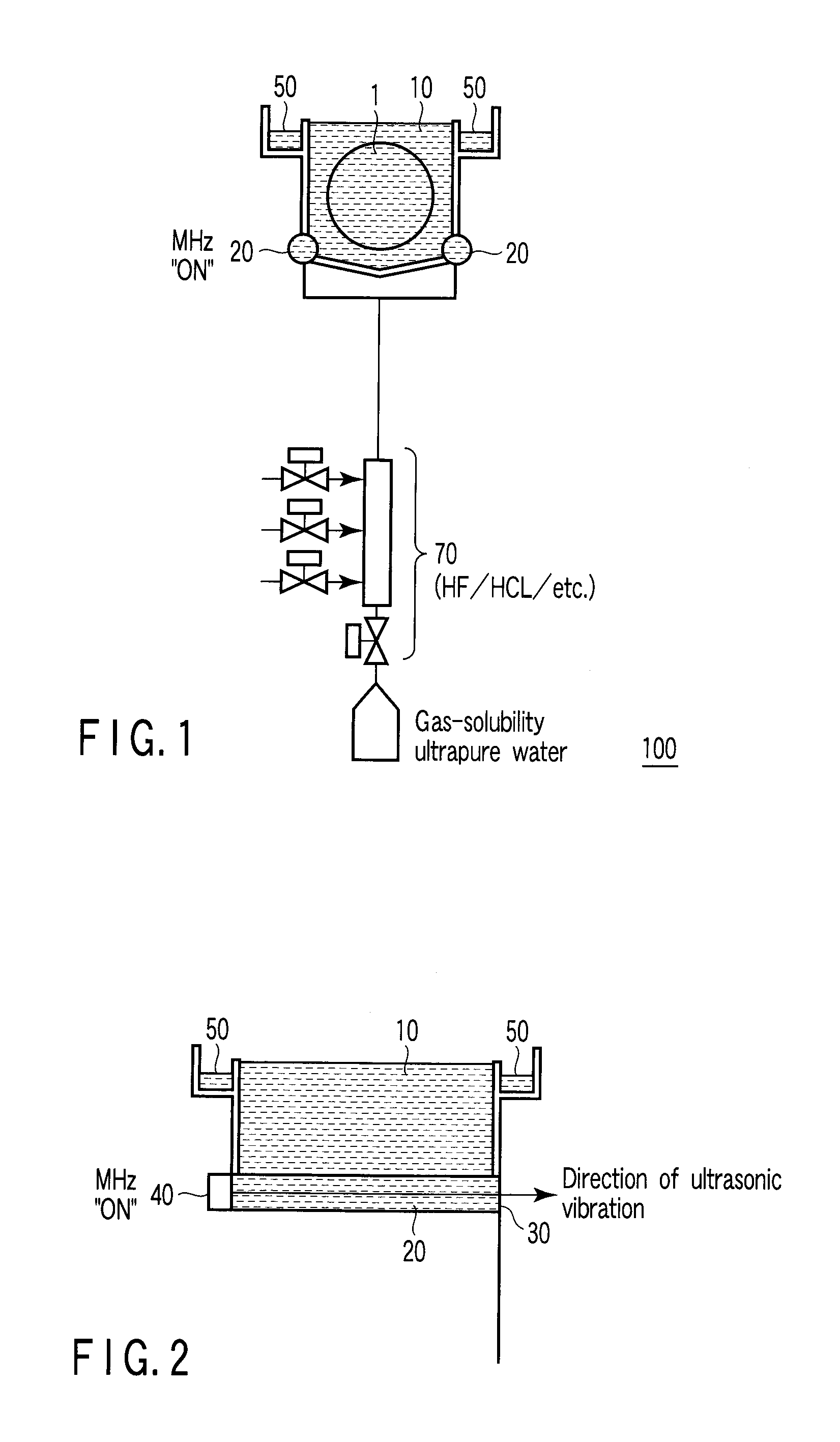 Semiconductor substrate cleaning method using bubble/chemical mixed cleaning liquid