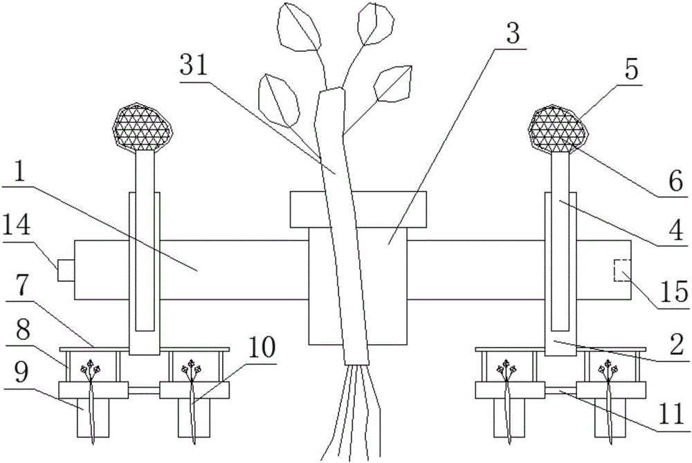 Aquatic plant and biological activated carbon wet land floating bed combination system for improving water quality