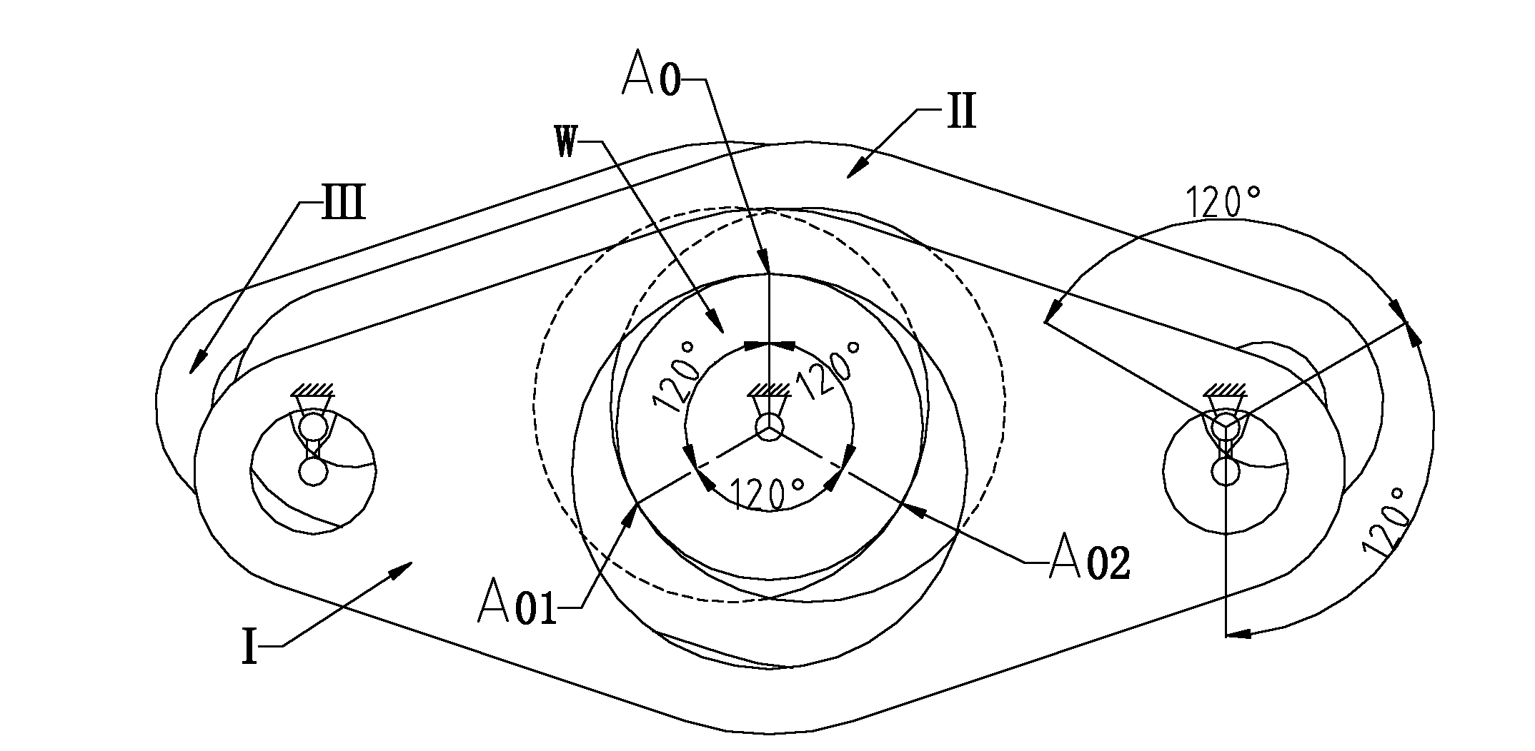 Design method for interference-free installation of gear tooth phase of internal gear ring plate in outer three-ring speed reducer